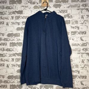 Peter Millar Men's Navy Quarter-Zip Pullover